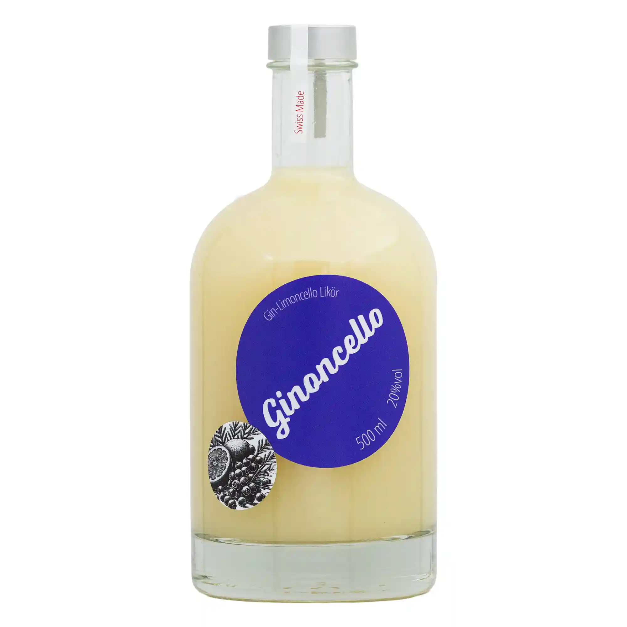 Featured image for “Ginoncello – Schweizer Gin-Limoncello Likör (20%vol)”